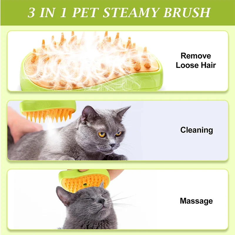 Pet Grooming Spray & Massage Comb